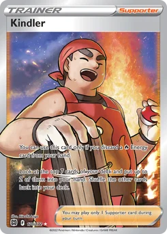 Kindler Pokemon card from Brilliant Stars, card number 170