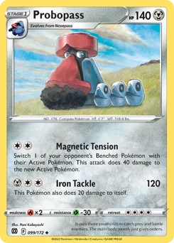 Probopass Pokemon card from Brilliant Stars, card number 99