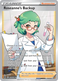 Roseanne's Backup Pokemon card from Brilliant Stars, card number 172