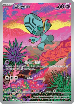 Elgyem Pokemon card from Black Bolt, card number 120