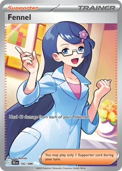 Fennel Pokemon card from Black Bolt, card number 162