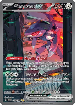 Genesect ex Pokemon card from Black Bolt, card number 169