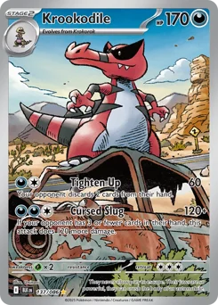 Krookodile Pokemon card from Black Bolt, card number 137